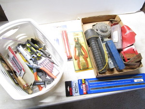 Tools screwdrivers, wire cutters, ...