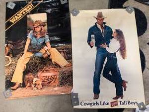 lot 3 image: Lot of Two Beer Posters From 1980 & 1981