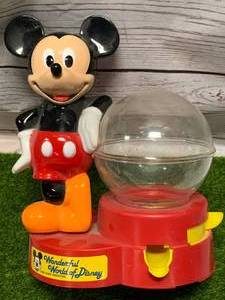 lot 26 image: 1986 Wonderful World of Walt Disney Gumball Machine 8 �� Tall