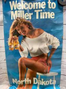 lot 36 image: 1980 Miller High Life North Dakota Poster