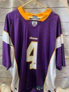 lot 48 image: Brett Farve Minnesota Vikings Reebok Jersey Size XL