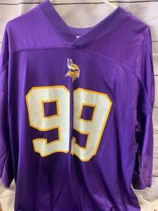 lot 49 image: Chris Hovan Minnesota Reebok Vikings Jersey 2XL