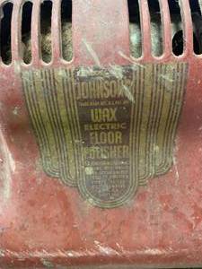 lot 56 image: 1930s Johnson Floor Wax Electric Polisher