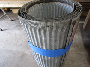 Antique corrugated tin roll approx ...