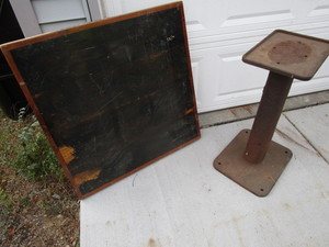 Custom table barnwood center with ...