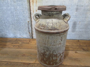 Antique milk can -  Shafer Creamery...