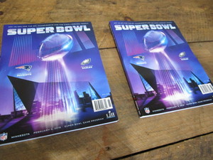 Superbowl 2018 program, qty 2...