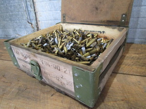 Wooden ammo box - Cold War era, cas...