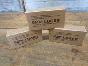 Ammo - Remington Luger 9mm, three b...