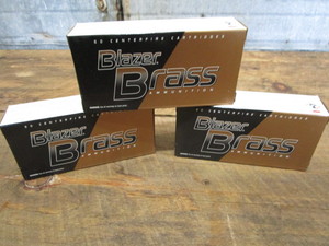 Blazer Brass, 9mm Luger, three boxe...