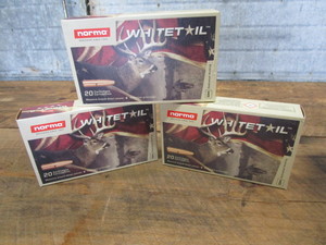 Norma 30-06 ammo, three boxes White...