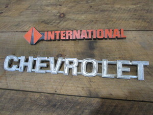 International & Chevrolet emblems...