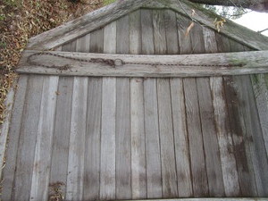 Antique hay mow barn door, 9ft wide...