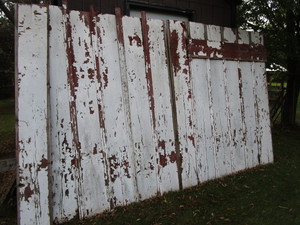 Antique barn wall - board & batten ...