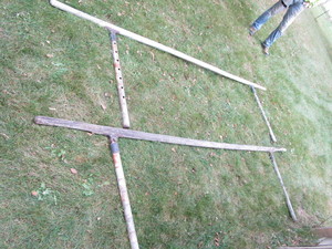 Uneven parallel bars, 10ft long, 33...