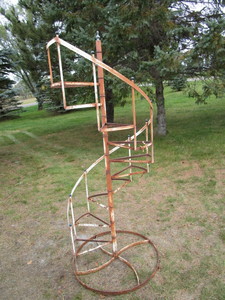 Spiral plant stand, approx 78H...