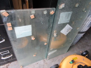 Tempered glass pieces four 16x46...