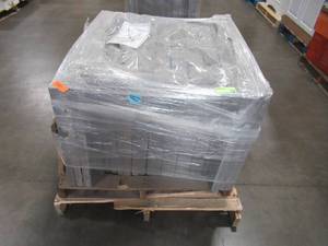 lot 302 image: Nantucket Pavers Patio-on-a-Pallet 10 ft. x 10 ft. Concrete Tan Basket Weave Yorkstone Paver Model #31034