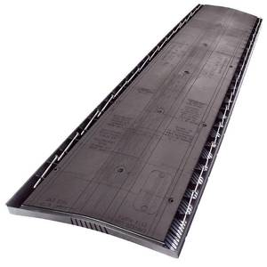 lot 408 image: GAF Cobra Rigid Vent 3 - 13-34 in. x 48 in. Roof Ridge Exhaust Vent in Black, 1 Case. 2018000.