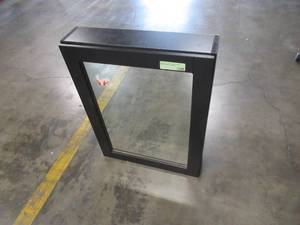 lot 318 image: Glacier Bay Del Mar 20 in. x 26 in. Surface-Mount Medicine Cabinet in Espresso Model # DMMC20COM-E (Mirror is Unattached Needs Repairs)