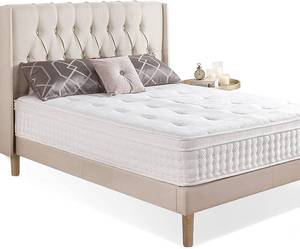 lot 443 image: ZINUS 12 Inch Euro Top Pocket Spring Hybrid Mattress,  Pressure Relief and Pocket Innersprings for Motion Isolation, Full,  SC-NEBT-12F - NEW