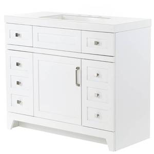 lot 334 image: 42 in. W Rosedale vanity in a White finish Model # RD42P2-WH (No Top)