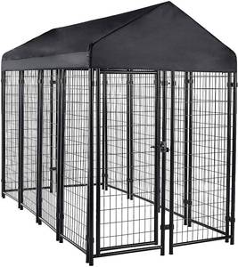lot 450 image: Amazon Basics Welded Outdoor Wire Crate Kennel - B07P754F8C - Unclaimed Freight.