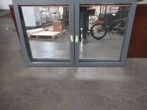 lot 324 image: (2) Mirrors in Grey, Dimensions 25 34 x 31 12 - Glass is loose from backs - Need to be reinstalled.