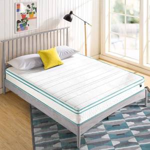 lot 458 image: ZINUS 8 Inch Memory Foam Spring Hybrid Mattress, MSHBBT-08Q. - NEW