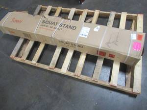 lot 464 image: Sunny Health & Fitness Power Zone Squat Stand Power Rack, Power Cage, SF-XF9931.