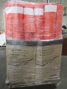 lot 396 image: Pallet of FloorMuffler (24 Rolls)100 sq. ft. 48 x 25 x 0.08 (4 Rolls) 600 sq. ft. 48 x 150 x 0.08 - 4800 Sq. Ft Total - Underlayment for Engineered, Hardwood and Laminate Floors. Low Reserve of $1,000.00.