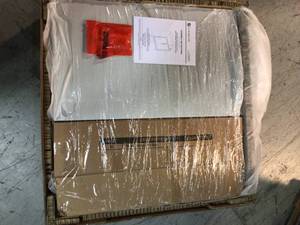 Hillcroft 30 in. W x 21.5 in. D x 34 in. Bath Vanity Cabinet without Top in Light Gray by Glacier Bay Customer Returns See Pictures
