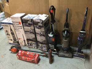 Lot of Assorted and Mixed Vacuums Various Brands and Conditions See Pictures