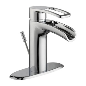 Glacier Bay Kiso Single Hole Single-Handle Low-Arc Bathroom Faucet in Chrome