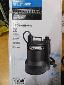 Everbilt 16 HP Plastic Submersible Utility Pump