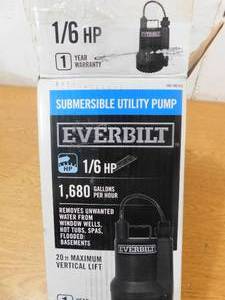 Everbilt 16 HP Plastic Submersible Utility Pump
