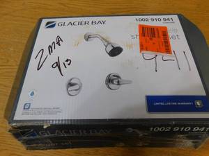 Glacier Bay Aragon 2-Handle 1-Spray Shower Faucet in Chrome (Valve Included)