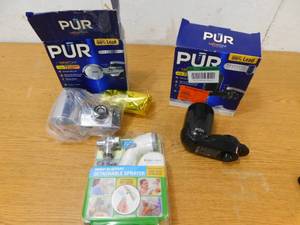 Assorted Water Filter Lot & Water attachment.