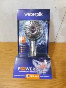Waterpik PowerPulse Massage Chrome 6-Spray Handheld Shower 2.5-GPM (9.5-LPM)