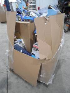 WHOLESALE PALLET LOT OF GENERAL MERCHANDISE, SMALLS- TOOLS,HARDWARE ITEMS