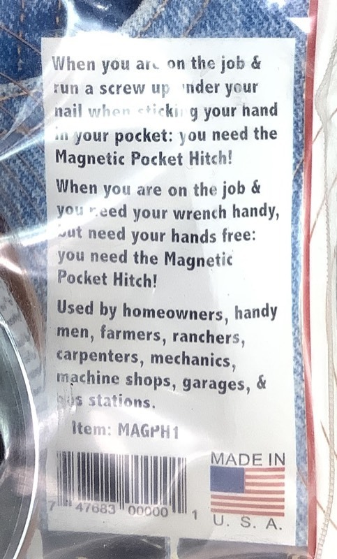 lot B068 image: Magnetic Pocket Hitch