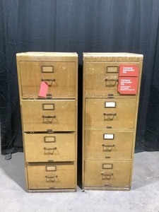 lot H024 image: Vintage Library File Cabinets