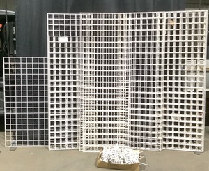 lot F159 image: White Store Metal Gridwall Panels