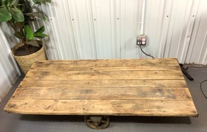 lot H002 image: Vintage Wood Utility Cart