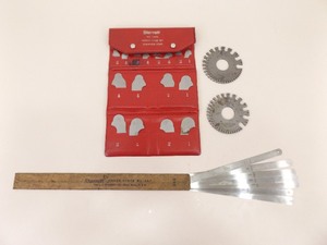 Misc Starrett Radius Gage Set, Feelers, etc.