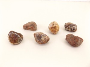 Lot of 6 Lake Superior Agates Weighing 2 Ounces - 2.6 Ounces Each