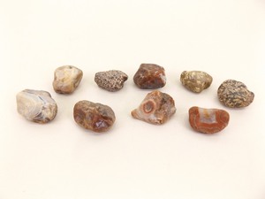 Lot of 9 Lake Superior Agates Weighing 1.1 Ounces - 1.75 Ounces Each
