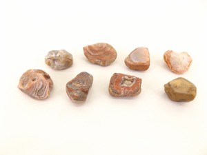 Lot of 8 Lake Superior Agates Weighing .55 Ounces - .87 Ounces Each