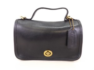 Authentic COACH Black Leather Casino Crossbody Purse