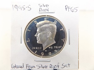 High Grade 1995-S Kennedy 90% Silver Proof Half Dollar